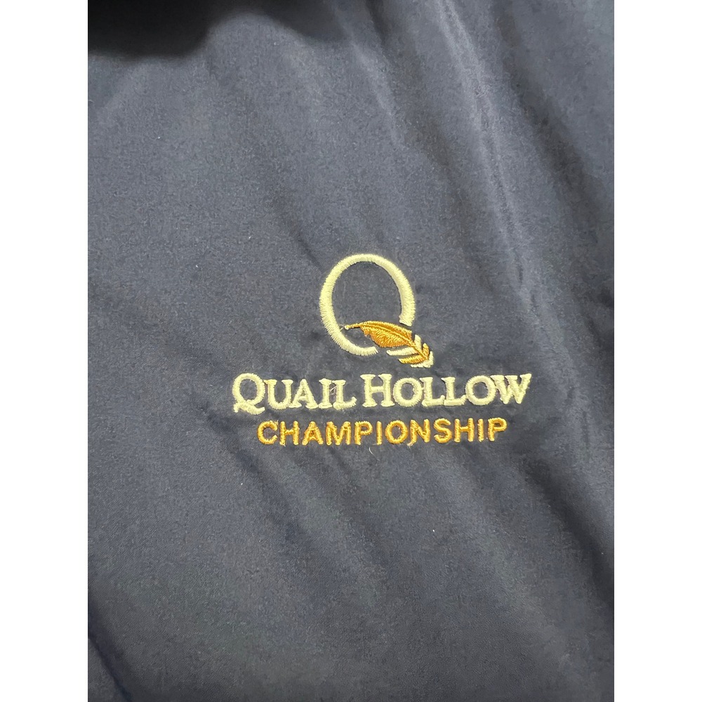 Polo Golf Ralph Lauren Quail Hollow Championship Windbreaker Navy Blue Mens L - Picture 3 of 13